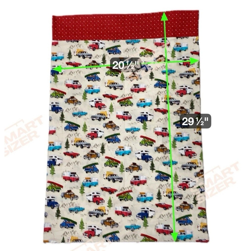 Retro Camper Print Pillowcase Handmade Standard Novelty Gone Camping Travel‎ VW - Picture 3 of 5